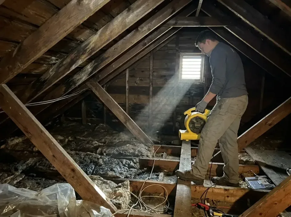 attic-water-damage-drying-proc-007 — frequently asked questions, Emergency Water Extraction & 24/7 Flood Response in Santa F…